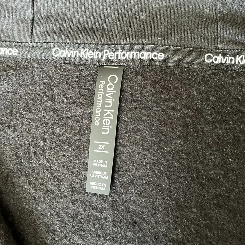 Calvin Klein Black Zip-Up Hoodie with Hood - Picture 5 of 6